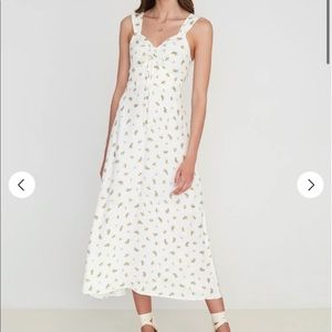 Faithfull the Brand Maeve Midi Dress. Size Large.